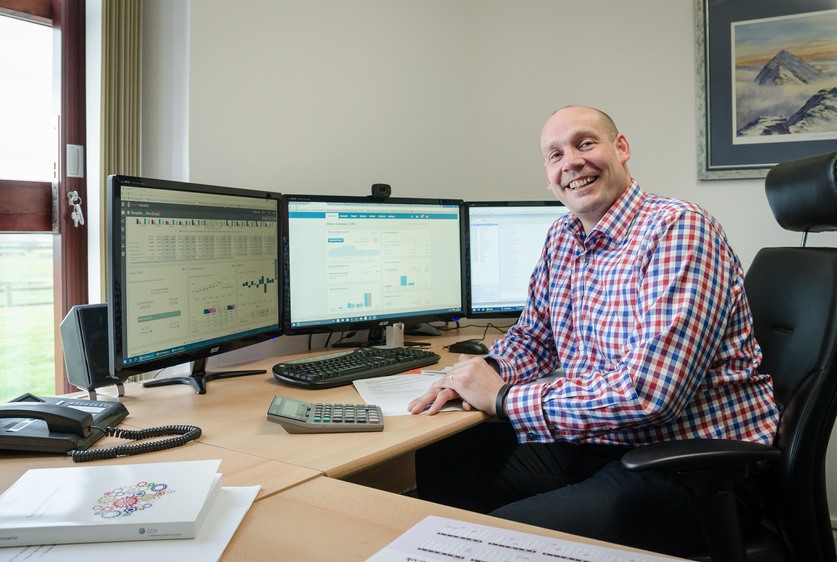 Rob Molan at his desk