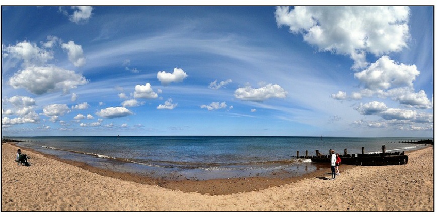 Beach and sea at Hornsea