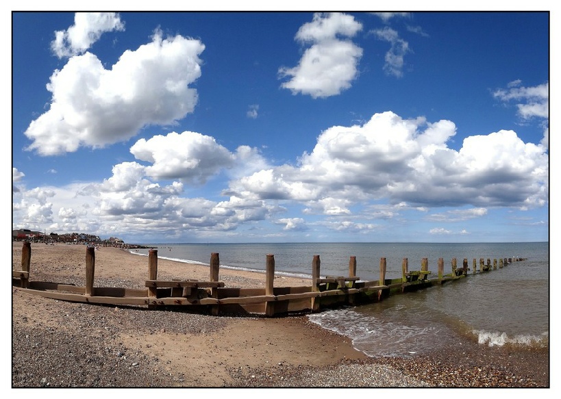 Beach scene at Hornsea